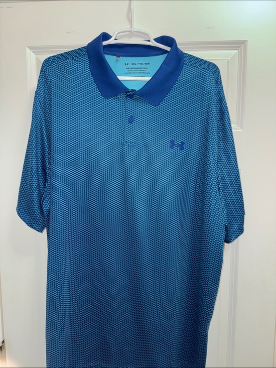 Under Armour Other - Under Armour Men’s Bright Blue Short-Sleeve Athletic Polo 👕 XXL